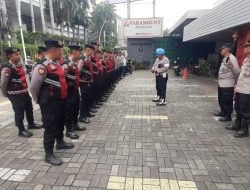 Polsek Menteng Siaga, Apel Pengamanan Antisipasi Unras di Kantor DPP NasDem