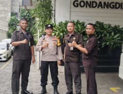 Bhabinkamtibmas Sambangi Gedung Gondangdia Lama, Tekankan Waspada Kamtibmas