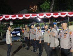 Apel Patroli Malam, Polsek Menteng Jaga Kondusifitas Ibu Kota