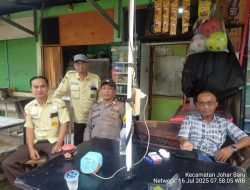 Sambangi Security Pasar Gembrong, Aiptu Baktiar Edukasi Pentingnya Deteksi Dini Gangguan Keamanan