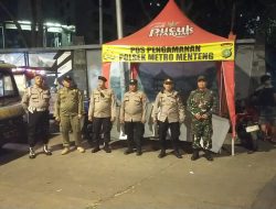 Patroli 3 Pilar Menteng Jaga Perbatasan, Warga Kwitang-Kalipasir Tenang