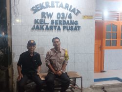 Bhabinkamtibmas Sambangi Awak Kamling Serdang, Dorong Sinergi dan Patroli di Jam Rawan