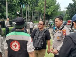 Pengamanan Polsek Sawah Besar, Titik Kumpul Massa Ojol di Lapangan Banteng