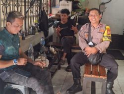Cegah Kejahatan, Bhabinkamtibmas Sambangi Gedung Absolut Fit Menteng
