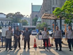 Polsek Sawah Besar Amankan Misa Minggu Katedral, Antisipasi Ancaman dan Kejahatan Jalanan