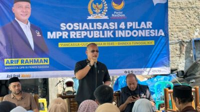 Sosialisasi Empat Pilar Kebangsaan, Arif Rahman Jaring Aspirasi Masyarakat Rangkasbitung