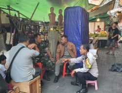 Wujud Kekompakan Bhabinkamtibmas Dan Babinsa Pasar Baru Dalam Jaga Keamanan Wilayah Binaanya