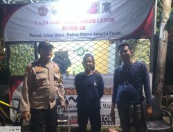 Perkuat Keamanan Lingkungan, Bhabinkamtibmas Sambangi Poskamling RW 08 Johar Baru