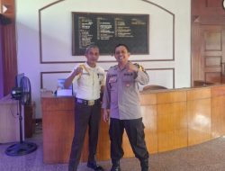 Cegah Kejahatan, Bhabinkamtibmas Pegangsaan Sambangi Gedung Yarnati Beri Imbauan Kamtibmas