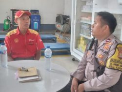 Polisi Sambangi SPBU Shell Gunung Sahari, Perkuat Sinergi Jaga Kamtibmas