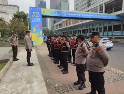 Antisipasi Aksi Unjuk Rasa, Polsek Menteng Gelar Apel Pengamanan di Sarinah