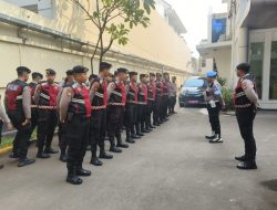 Siaga Demokrasi, Polsek Menteng Apel Pengamanan Aksi Unras di Kantor Komnas HAM
