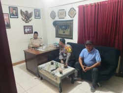 Polisi Gencarkan Patroli Lingkungan RW 08 Kelurahan Benhil Sambangi Ketua RW