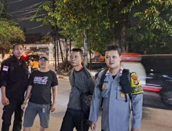 Patroli Malam Bersama Bhabinkamtibmas Kelurahan Kartini Dan Tokoh Warga