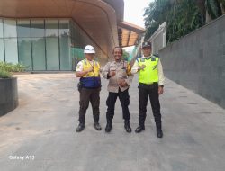 Bhabinkamtibmas Kelurahan Gambir Sambangi BSI Tower, Ajak Satpam Perkuat Keamanan Lingkungan Perkantoran