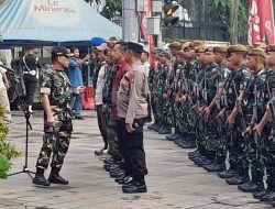 Apel Gabungan TNI-Polri Amankan Kunjungan PM Malaysia di Menteng