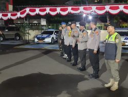 Dinihari Aman, 3 Pilar Menteng Gelar Apel Patroli Cegah Tawuran dan Gangguan Kamtibmas