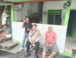 Bhabinkamtibmas Sambangi Warga Gunung Sahari Utara, Sampaikan Himbauan Cegah Curanmor