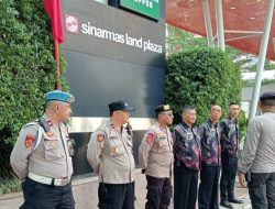 Siaga Unjuk Rasa, Polsek Menteng Gelar Apel Pengamanan di Kantor Bank Sinarmas