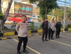 Polsek Menteng Gelar Apel Pengamanan Aksi Bela Palestina di Tugu Tani