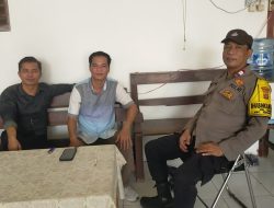 Pererat Silaturahmi, Bhabinkamtibmas Kelurahan Galur Sambangi Gereja GNKP dan Sampaikan Pesan Kamtibmas