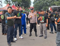 Polisi Kawal Titik Kumpul Ratusan Anggota FBR Jakarta Pusat di Kemayoran Jelang Milad