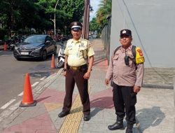 Patroli Humanis di Kawasan Diplomatik, Bhabinkamtibmas Tegaskan Keamanan Kedubes Prancis