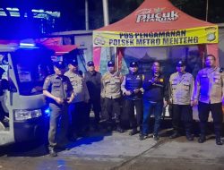 Hadirkan Rasa Aman, Polsek Metro Menteng Patroli di Perbatasan Kwitang-Kalipasir