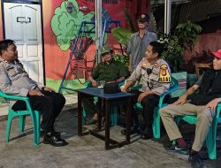 Bhabinkamtibmas dan Kanit Binmas Turun Langsung Sambangi Pos Kamling Kebon Kosong