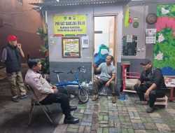 Satkamling RW 09 Kemayoran Disambangi Polisi, Warga Diimbau Tingkatkan Keamanan