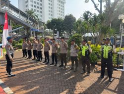 Polsek Sawah Besar Gelar Apel Pengamanan Unjuk Rasa di Kemenkeu R.I