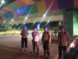 Jelang Pagi, Polsek Kemayoran Gelar Patroli dan Strong Point Antisipasi Kejahatan Jalanan