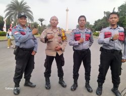 Bhabinkamtibmas dan Pamdal Monas Bersinergi Wujudkan Keamanan Ikon Ibu Kota