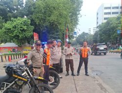 Patroli Sore Polsek Sawah Besar, Cegah Kejahatan Jalanan Saat Warga Pulang Kerja