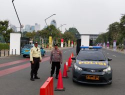 Patko 1053 Polsek Metro Tanah Abang Patroli Kawasan GBK Senayan, Strong Point Pintu 10 Antisipasi Kerawanan