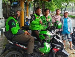 Patroli Humanis, Polsek Cempaka Putih Sambangi Ojol