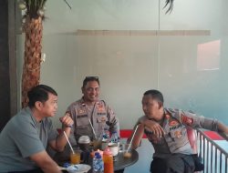 Kanit Samapta Bersama Personel Patmor Menteng Koordinasi Keamanan di Gedung Graha Cikini