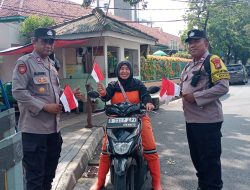 Sambut HUT RI ke-80, Polsek Metro Menteng Tebar Semangat Merah Putih di Gondangdia