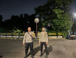 Patroli Dini Hari, Antisipasi Gangguan Kamtibmas di Jembatan Kernolong
