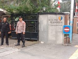 Kapolsubsektor Cut Mutia Pantau Kegiatan Masuk Sekolah di SMA Kanisius
