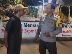 Polsek Cempaka Putih Sambang Poskamling, Ajak Warga Tingkatkan Kewaspadaan Lingkungan