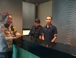 Bhabinkamtibmas Pasar Baru Sambangi Perhotelan, Sampaikan Pesan Kamtibmas