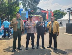 Polres Metro Jakarta Pusat Amankan Peringatan HUT ke-80 RI di Kantor PAM Jaya