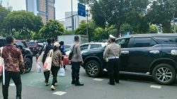 Patko 1051 Pengaturan Lalu lintas Di Jalan Veteran II, Memastikan Rangkaian HUT RI Ke 80 di Istana Negara Berjalan Kondusif