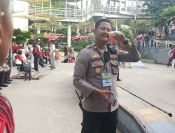 Personel Gabungan Memastikan Rangkaian HUT RI Ke 80 Tahun Dari Pagi Hingga Malam Hari di Dukuh Atas Jalan Jenderal Sudirman