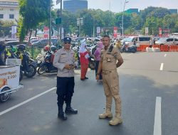 Polres Metro Jakarta Pusat Amankan Upacara Bendera HUT ke-80 RI di Istana Negara