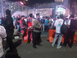 Wakapolsek Metro Menteng Pantau Pengamanan HUT RI ke-80 di Bundaran HI Jakarta Pusat