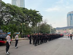 300 Personel Dikerahkan, Polri Gelar Apel Pengamanan HUT RI ke-80 di Monas