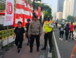 Kapolsubsektor Blora Amankan Perayaan HUT RI ke-80 di Dukuh Atas, Imbau Warga Waspada Copet