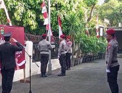 Upacara Bendera Peringati HUT RI ke-80 Di Polsek Senen Berlangsung Khidmat